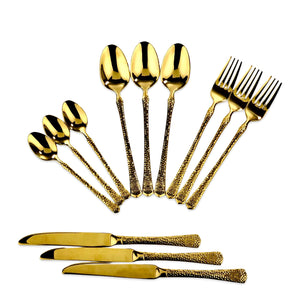 Premium Golden Cutlery Set (Set of 24)