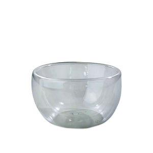 Transparent Dual Glass Bowl