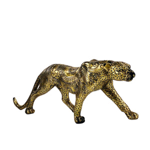 Traditioned Design Printed on Cheetah Sculpture