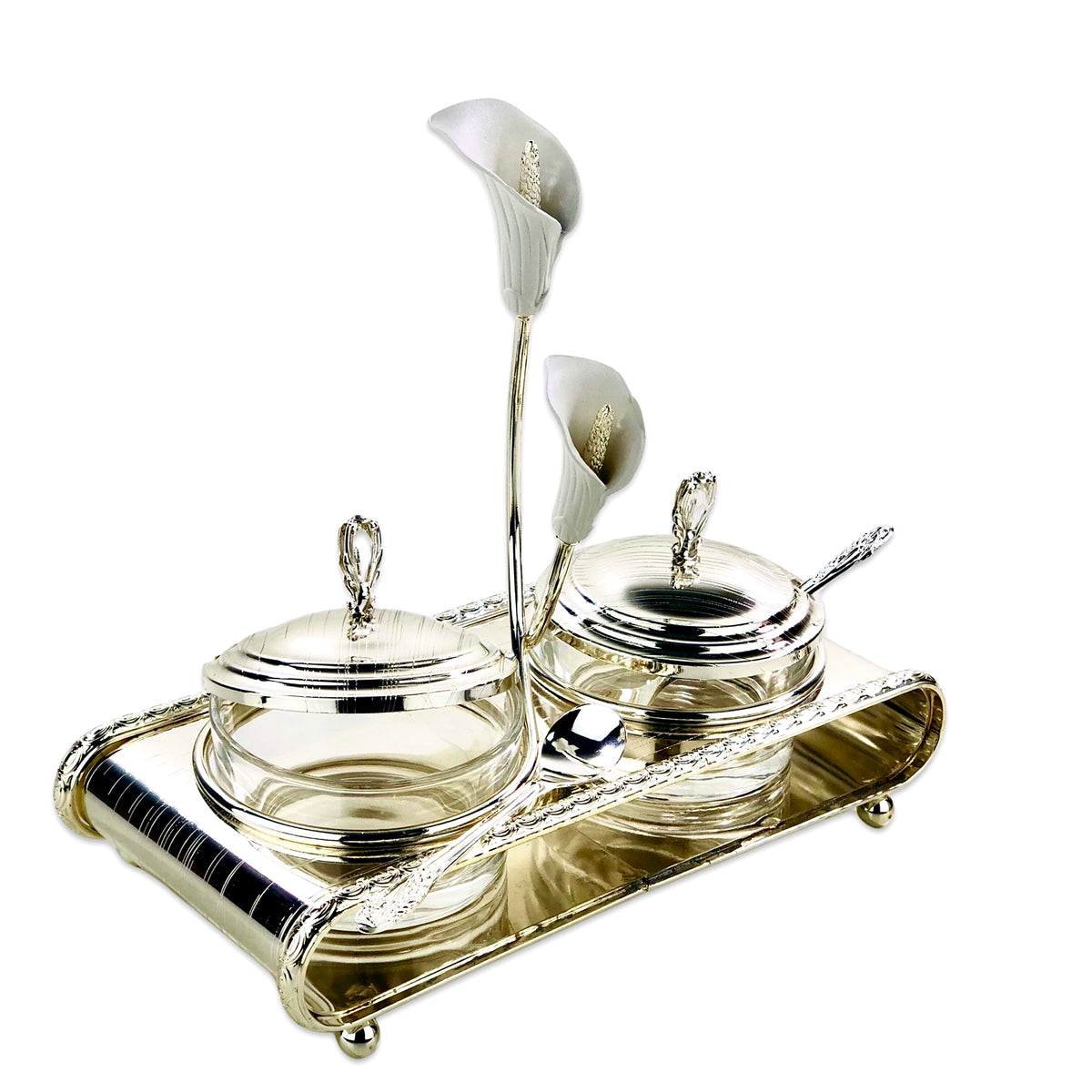 Silver Flower Sausage Pot Set