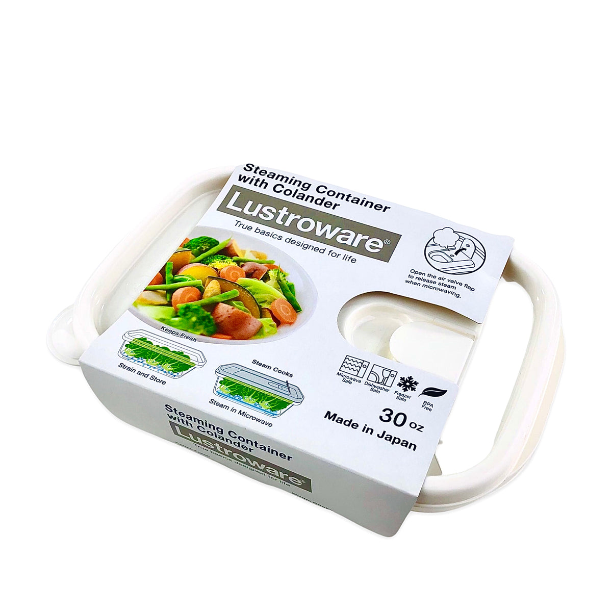 Steaming Container with Colander