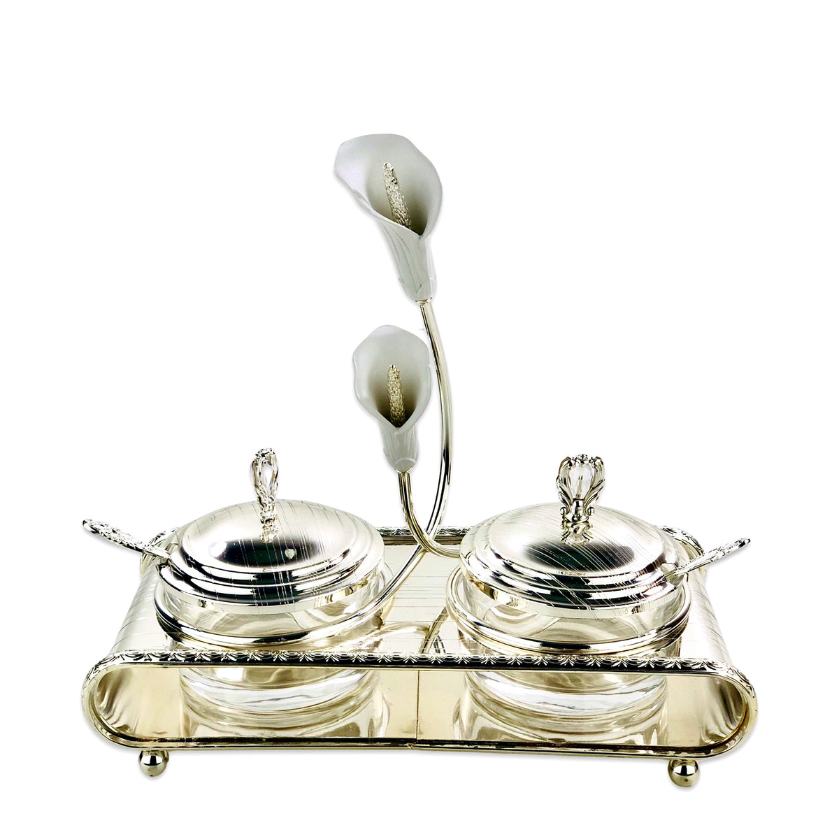 Silver Flower Sausage Pot Set