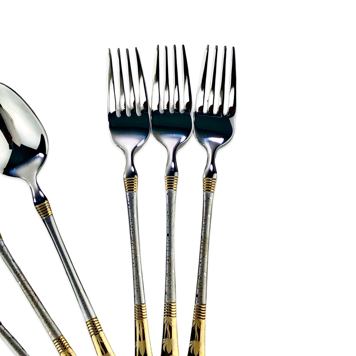 Premium Silver Cutlery Set (Set of 24)