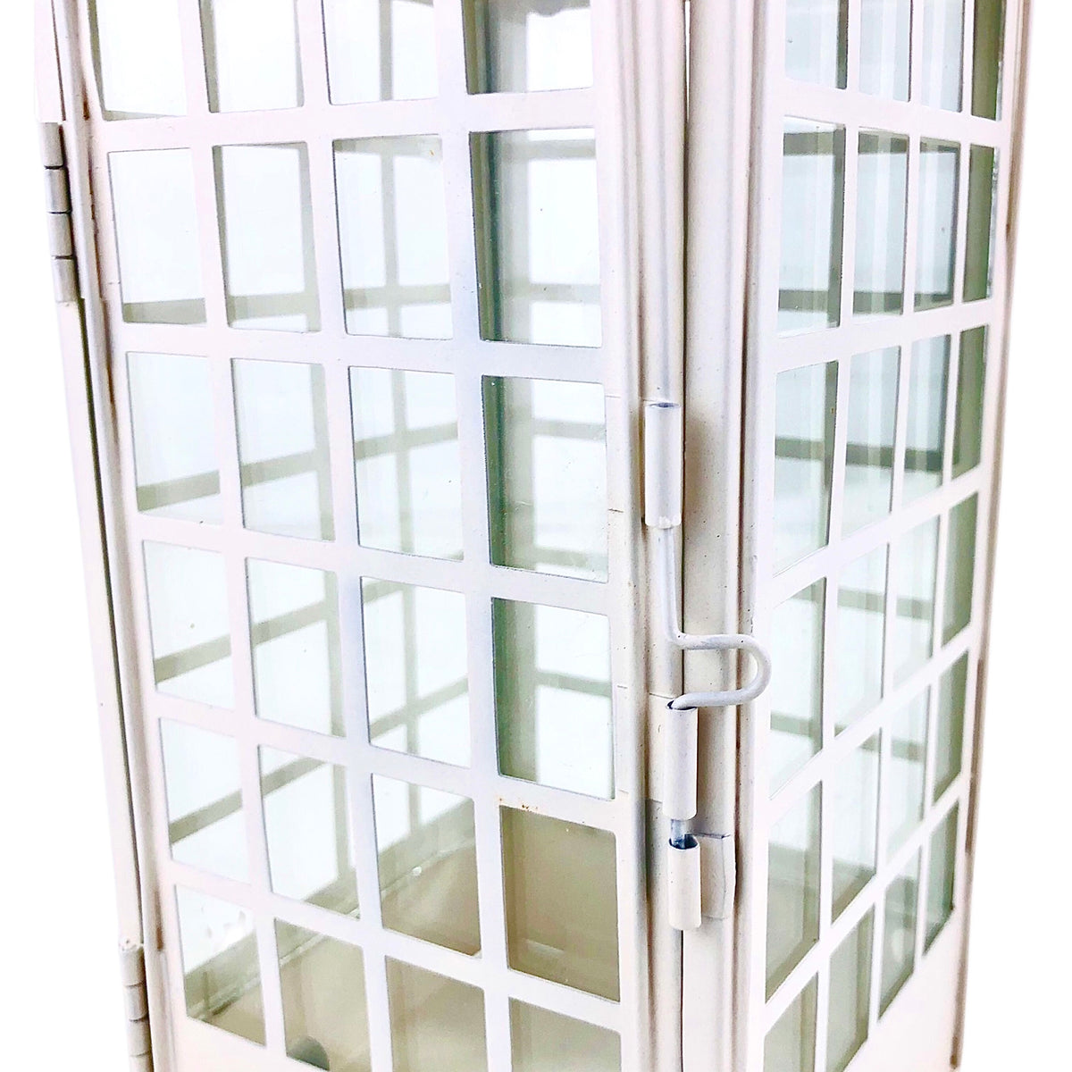 White Booth Candle Holder