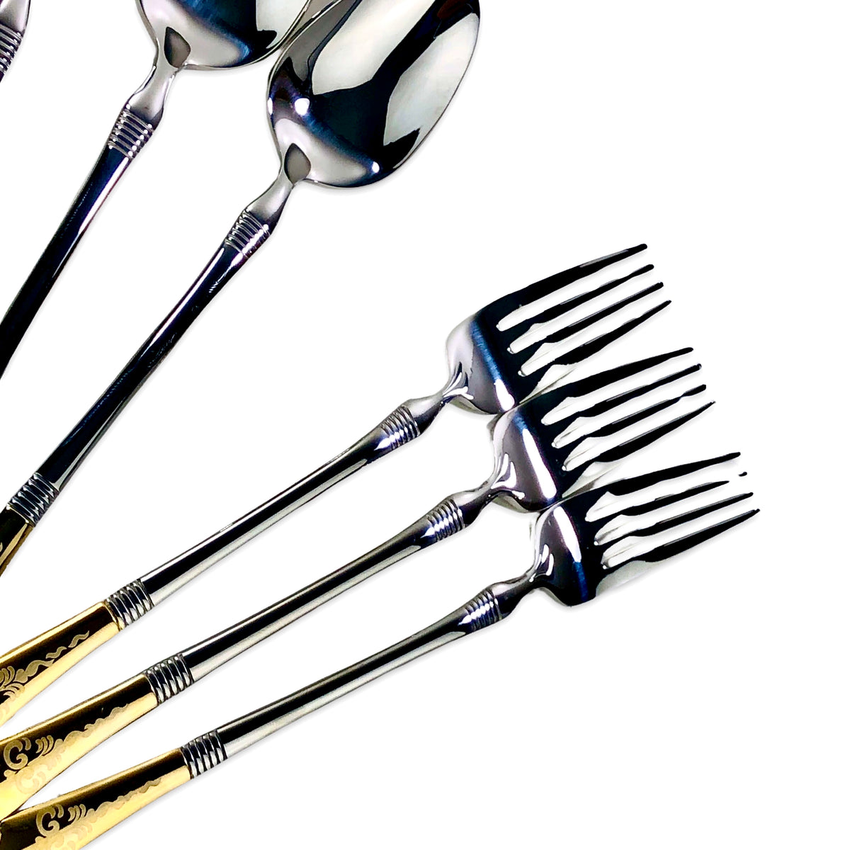 Premium Silver Cutlery Set (Set of 24)