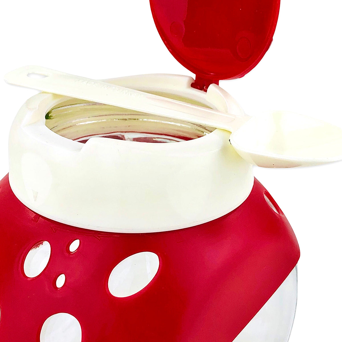 Qlux Dual Bottom Jar With Spoons