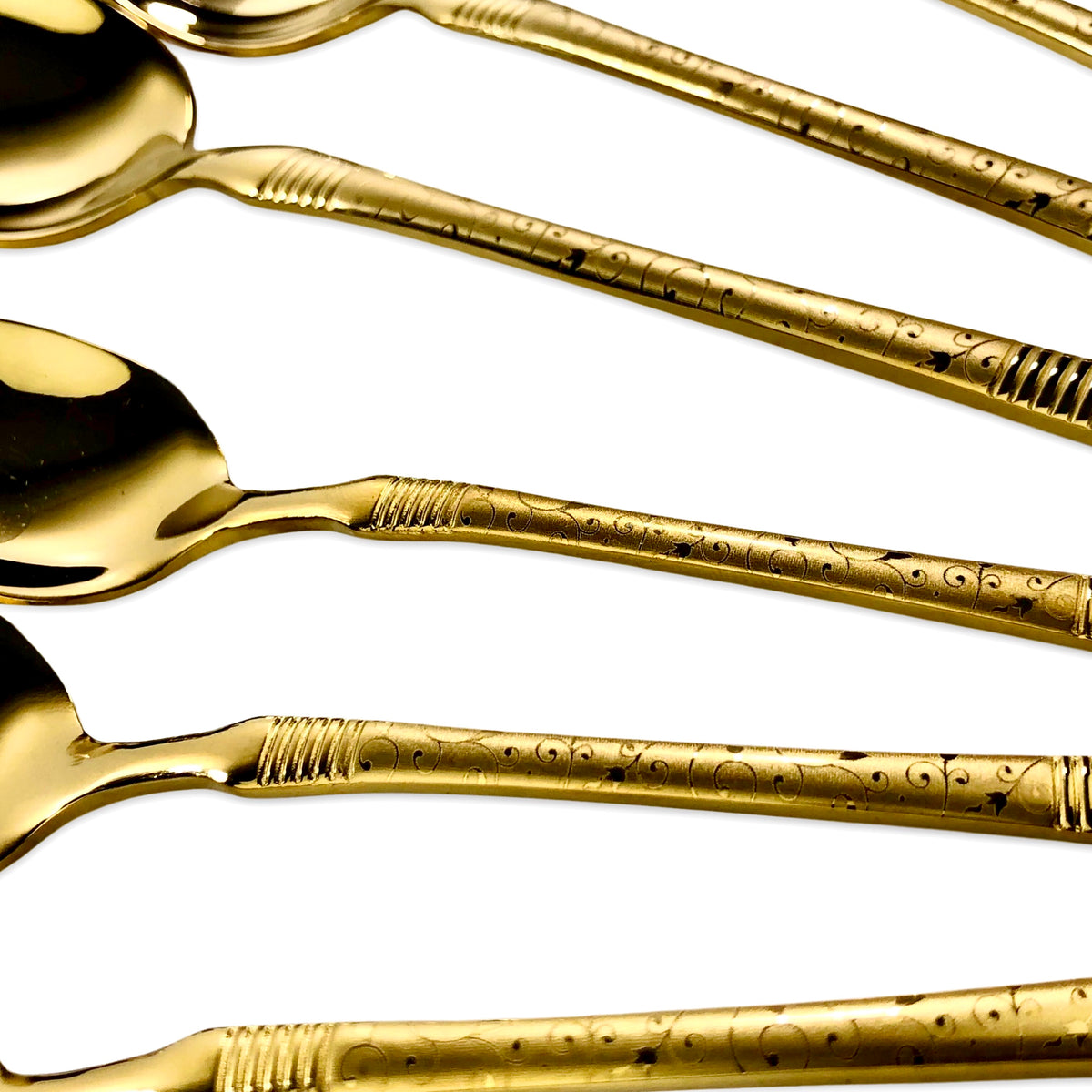 Premium Golden Cutlery Set (Set of 24)