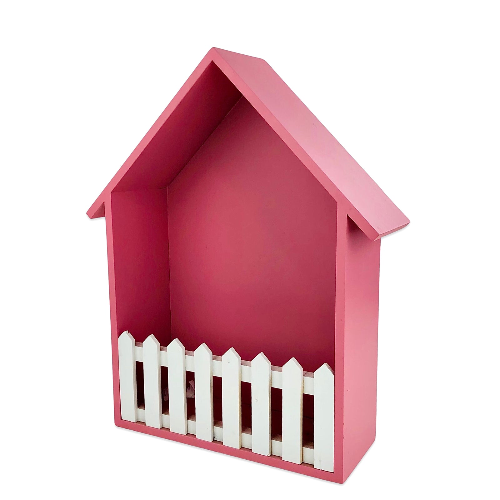 Large Pink Hut Design Wall Mounted Storage