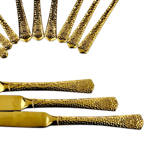 Premium Golden Cutlery Set (Set of 24)