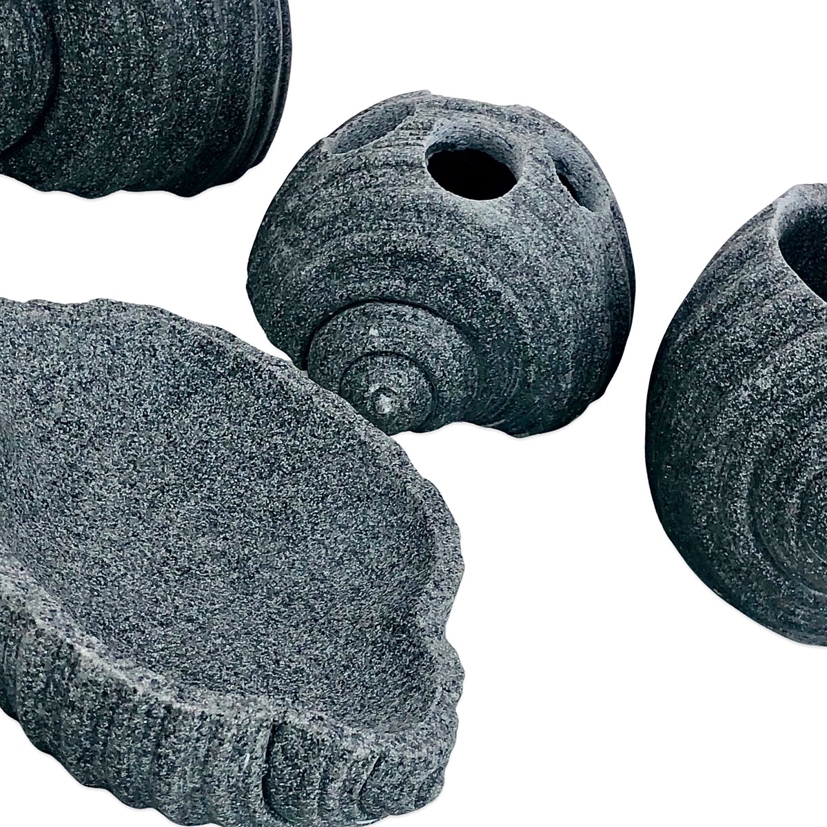 Sea-Shell Bathroom Set (Gray)