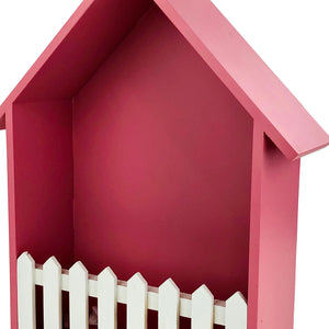 Large Pink Hut Design Wall Mounted Storage