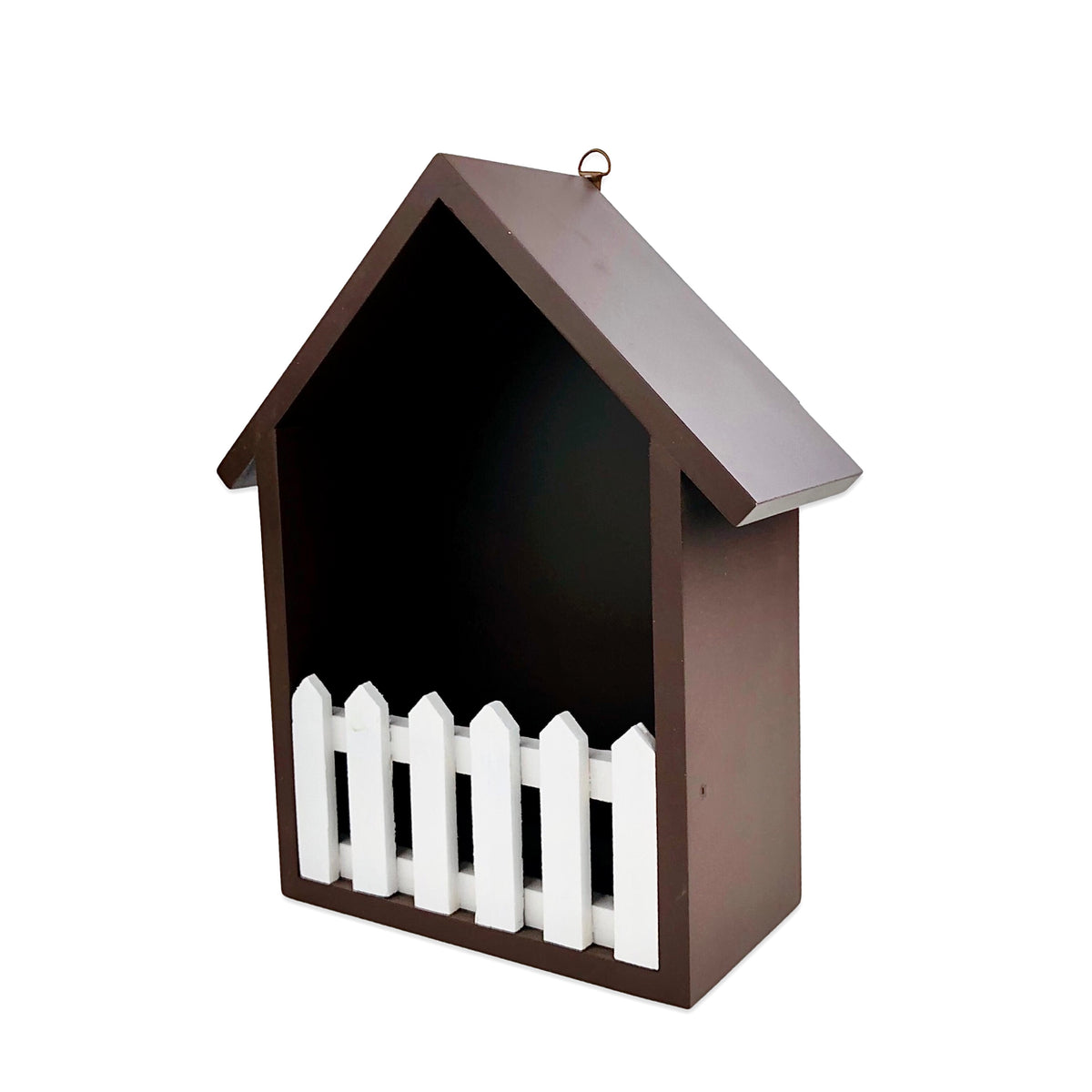 Brown Hut Design Wall Mounted Storage