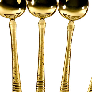 Premium Golden Cutlery Set (Set of 24)