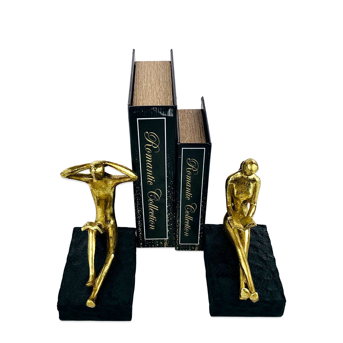 Golden Couple mannequins Bookend