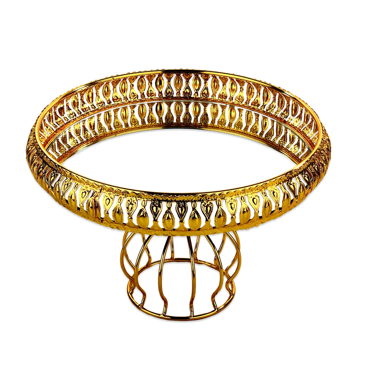 Moroccan Mirror Trays with Stand