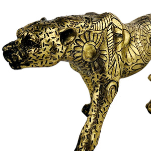 Traditioned Design Printed on Cheetah Sculpture