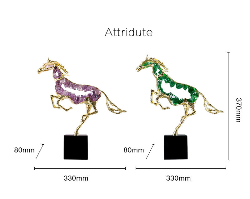 Amos Robinson Horse Ornaments