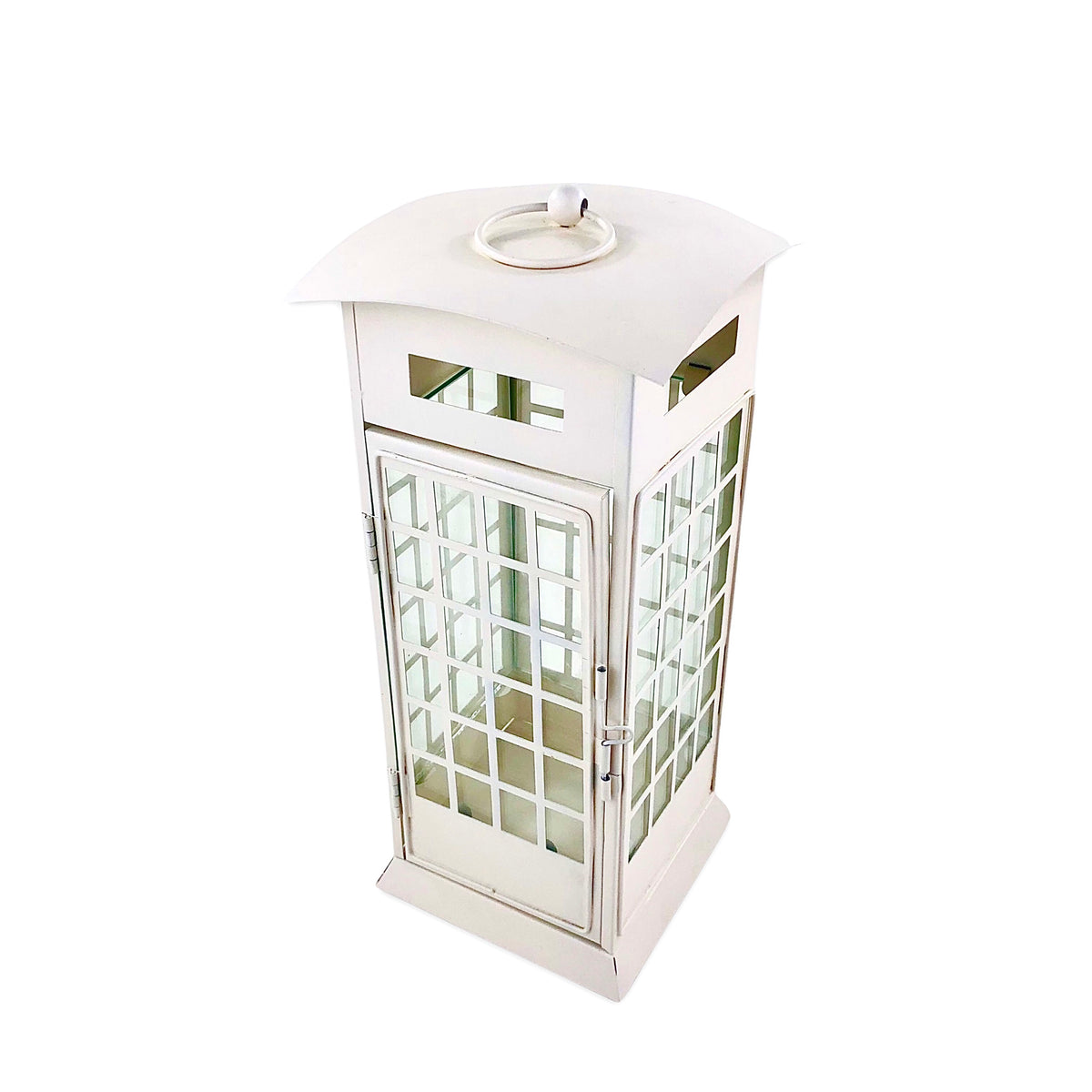 White Booth Candle Holder