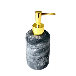 Gray Textured Marble Soap Dispenser