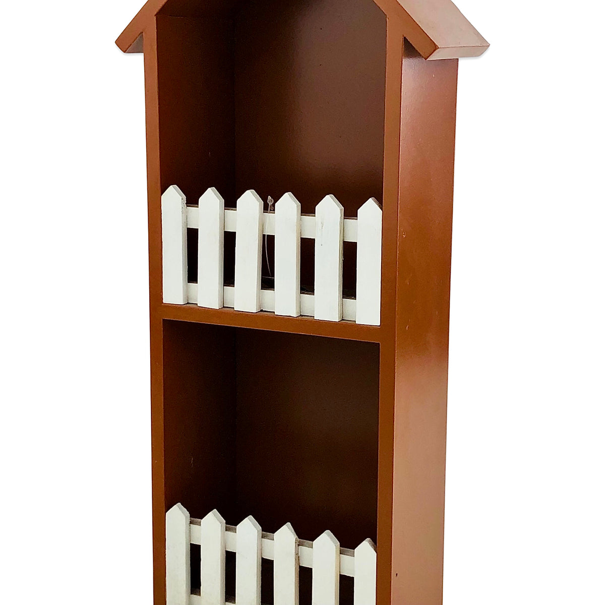 Brown Hut Shape Wall Mounted Storage