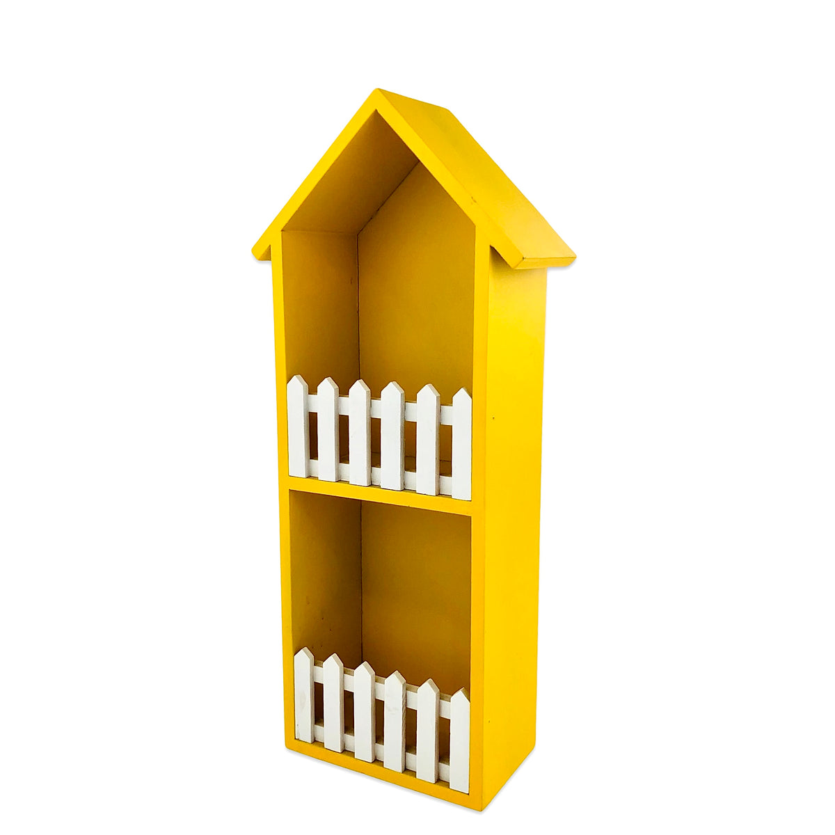 Yellow Hut Shape Wall Mounted Storage