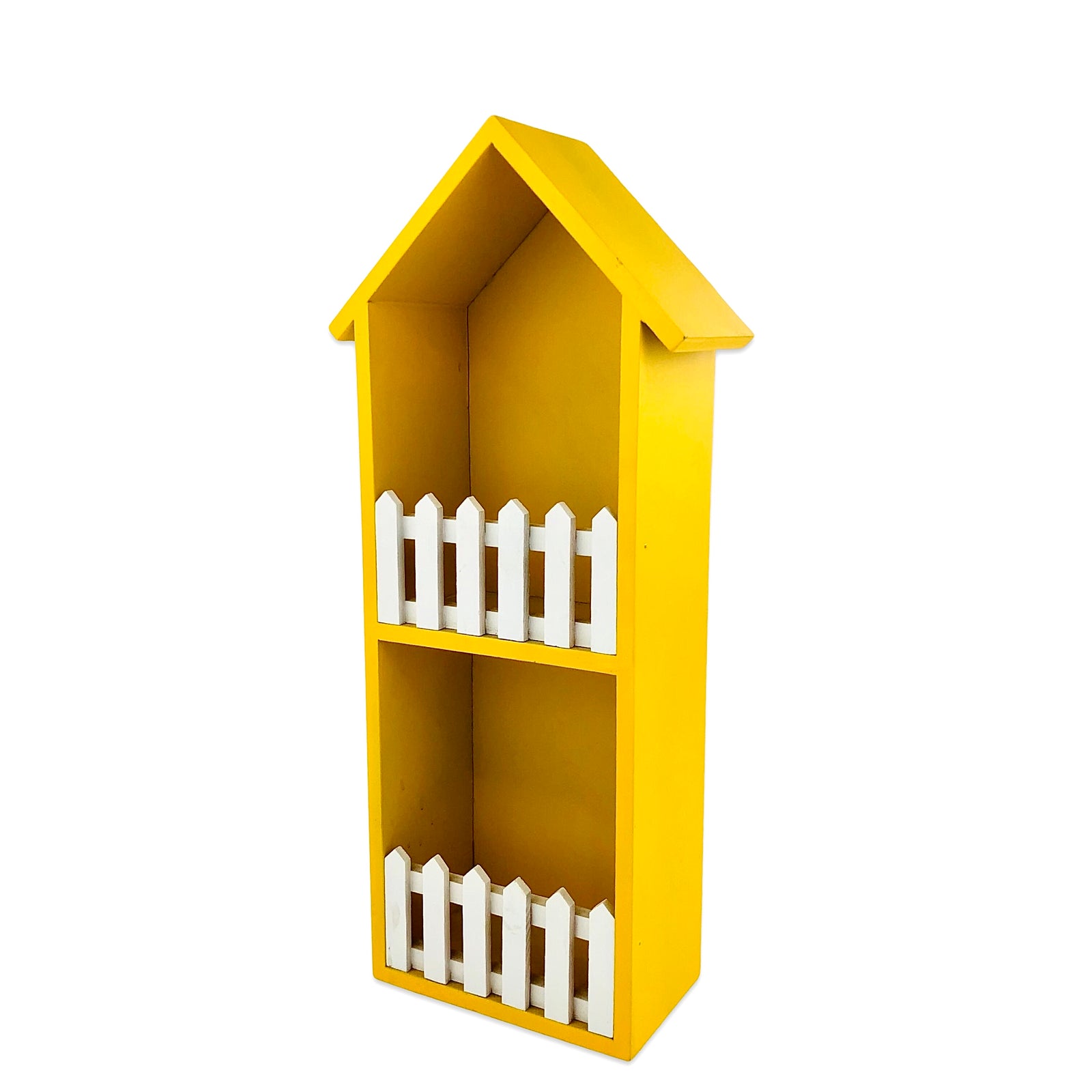 Yellow Hut Shape Wall Mounted Storage