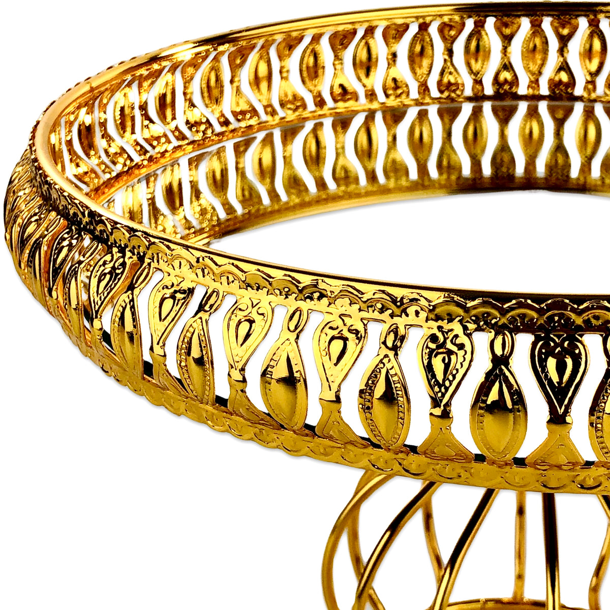 Moroccan Mirror Trays with Stand