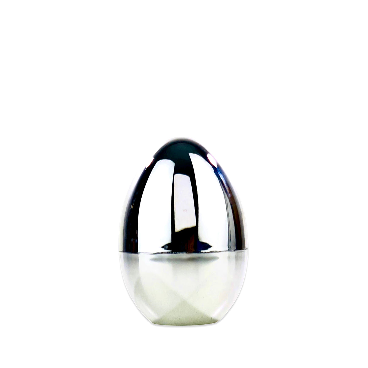 Silver Egg with 6 Coffee/Dessert Spoons