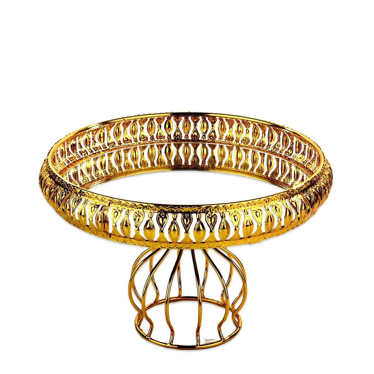 Moroccan Mirror Trays with Stand