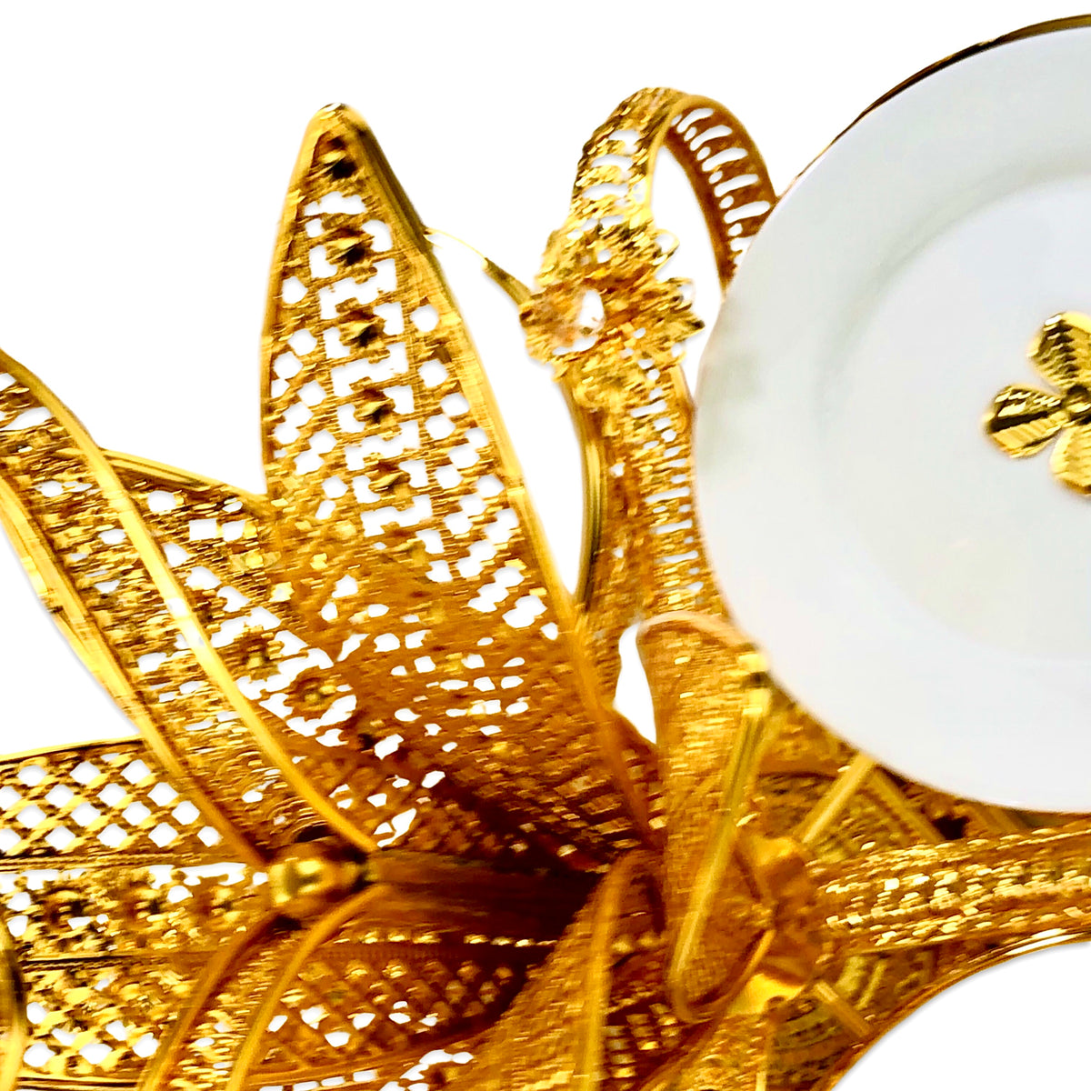 Morrocen Dessert Stand With Plates (4 Portion)