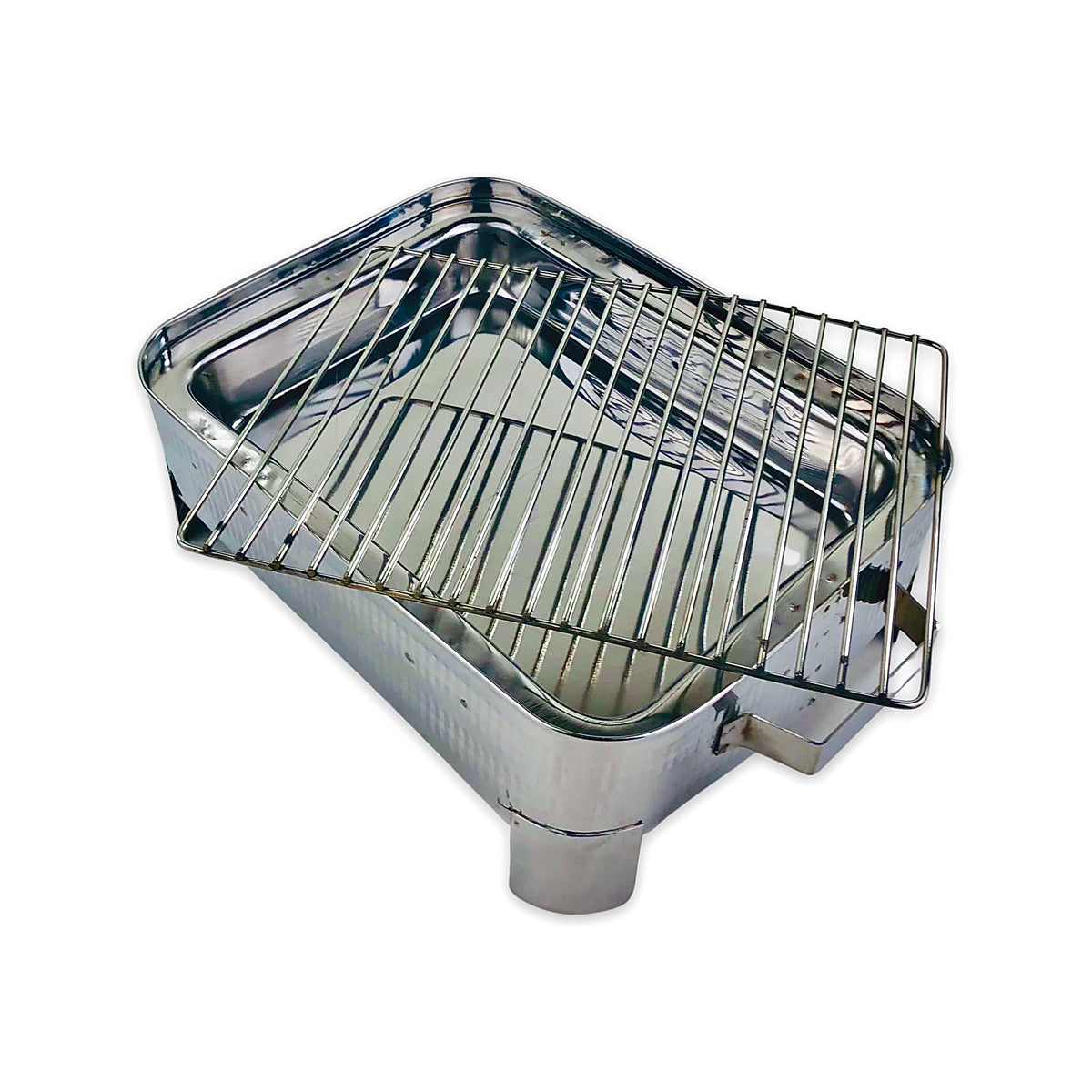 Royal hammered Barbecue Charcoal Grill ( Silver )