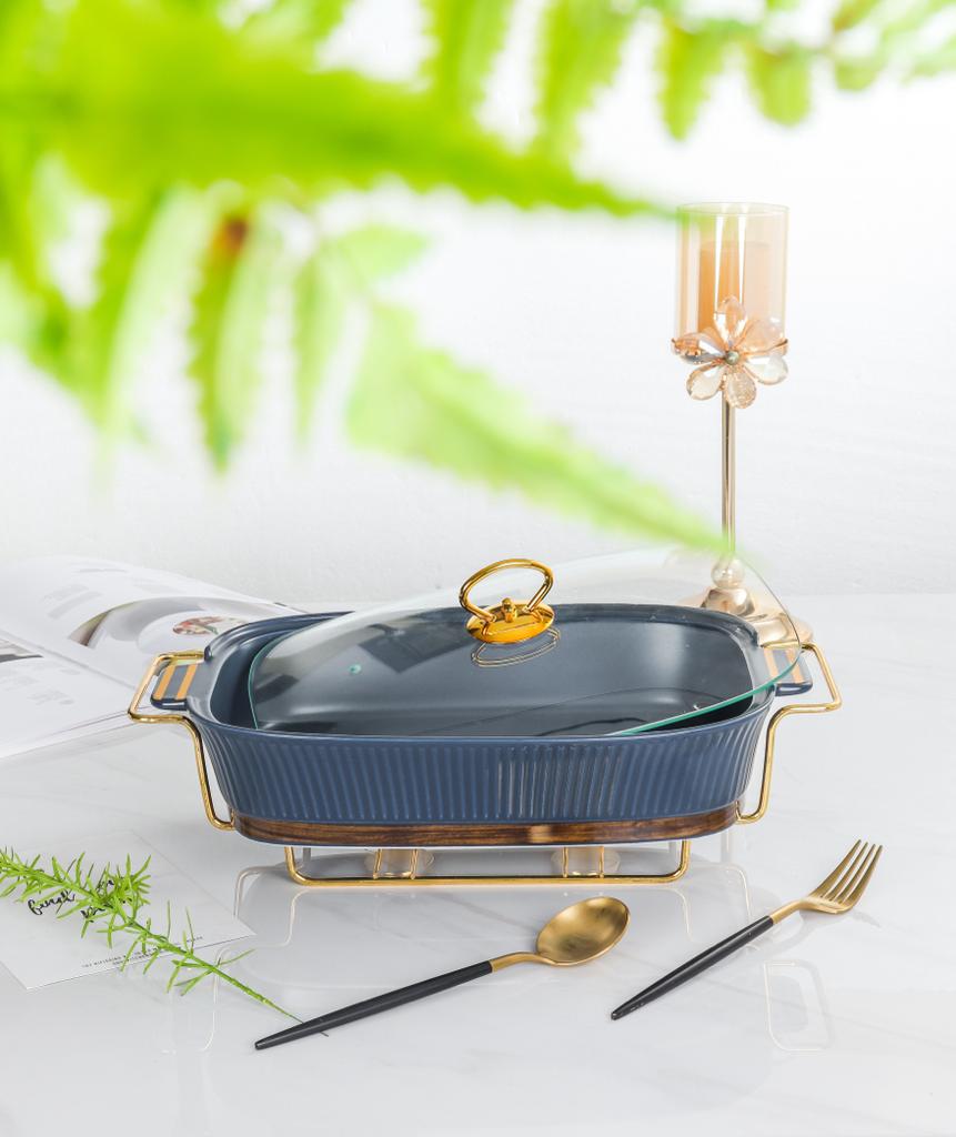 Embossed Line Rectangle Bowl