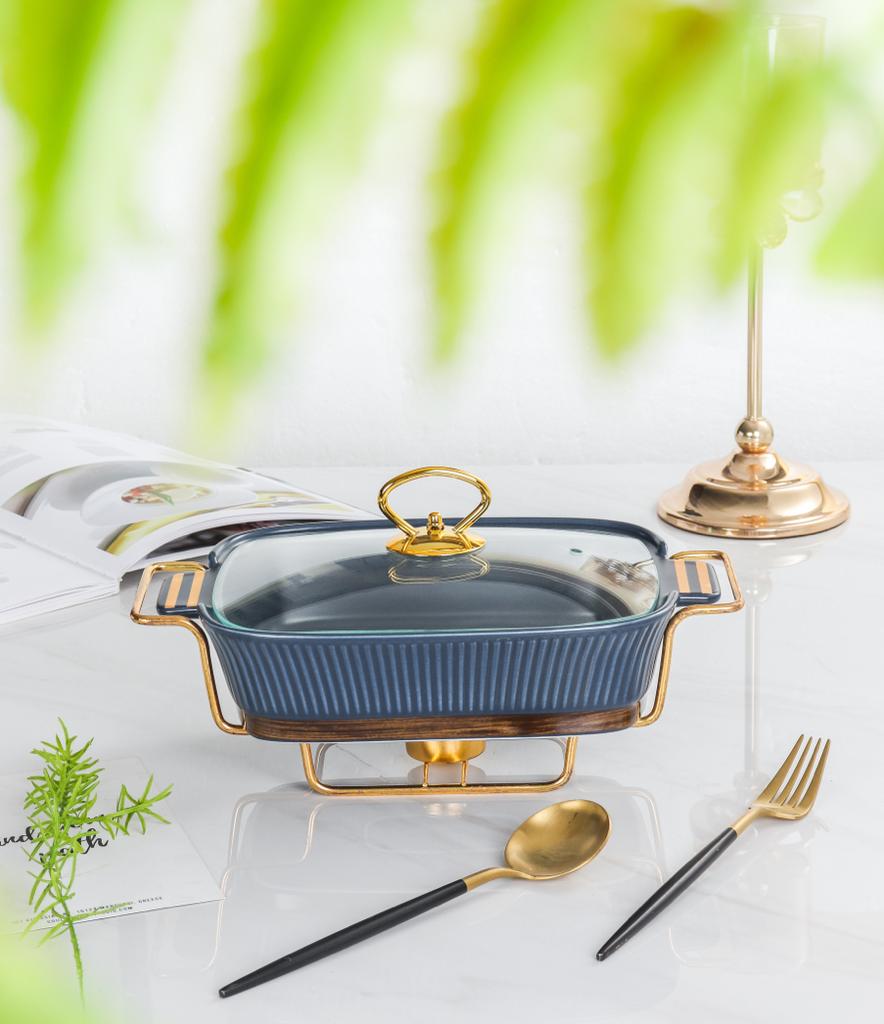 Embossed Line Rectangle Bowl