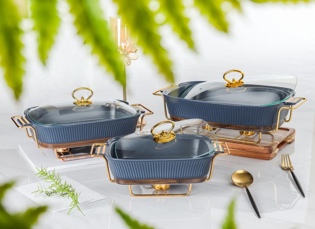 Embossed Line Rectangle Bowl