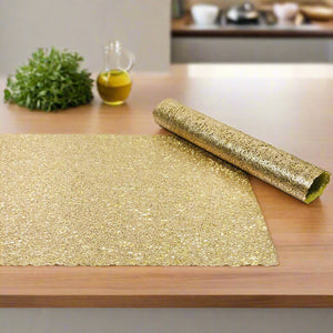 Formal Golden Placemats (Set of 2)