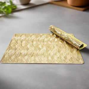 Rectangular Golden Placemats (Set of 2)