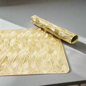 Golden Plastic Placemats