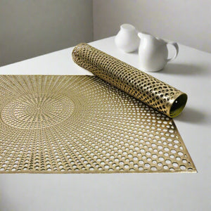 Rectangular Golden Placemats (Set of 2)