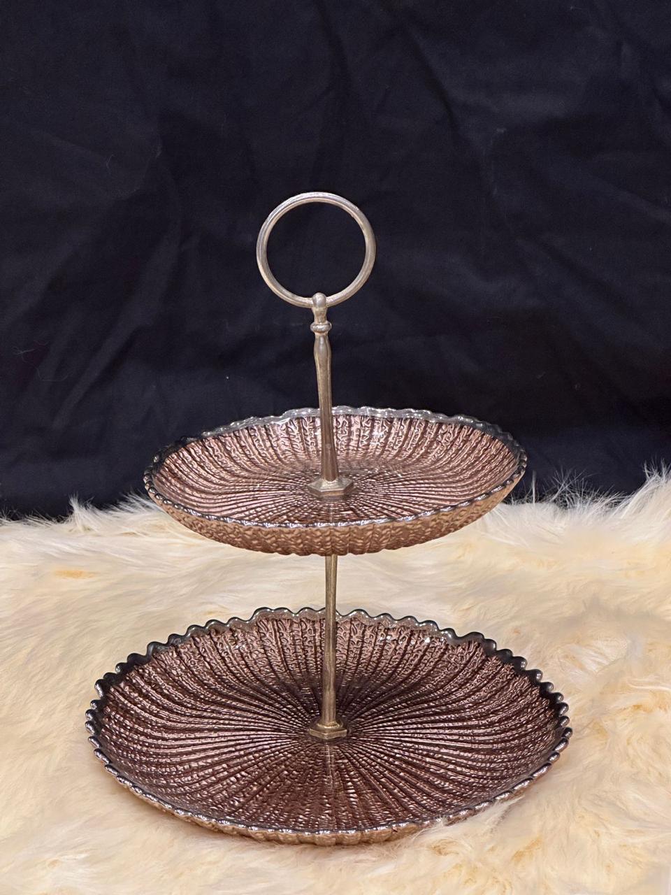 Copper & Silver Tea Plater