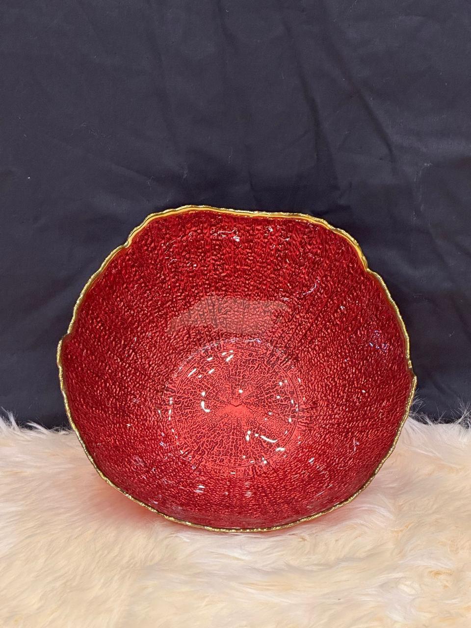 Gold & Red line Bowl