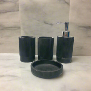 Corian Black Lining Design BathSet