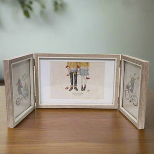 Natural Wooden Textured Photo Frame