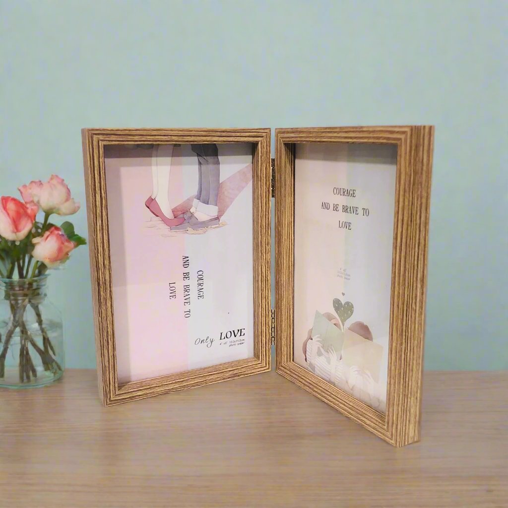 Wooden Textured Photo Frame