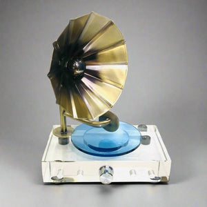 Crystal Gramophone Ornament