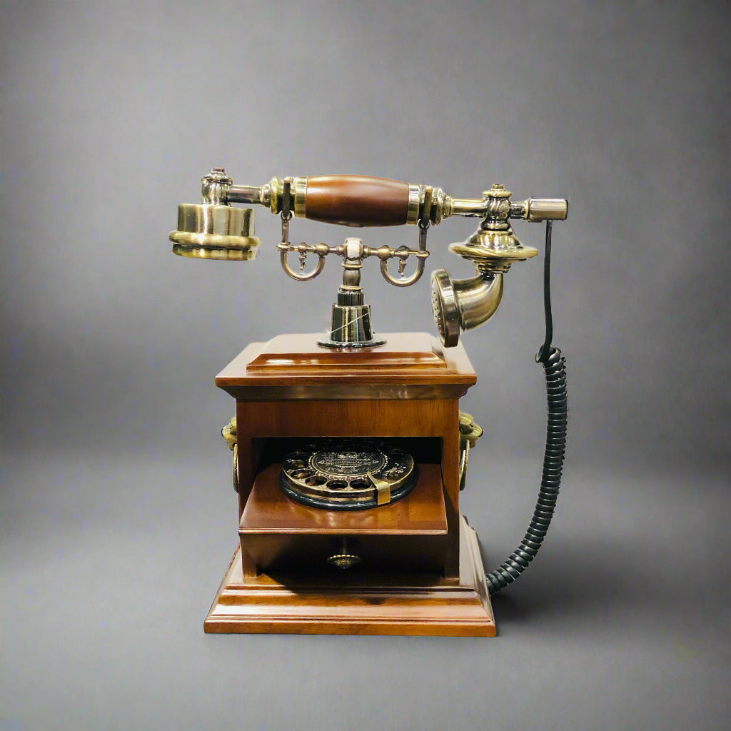 Vintage Engraved Design Telephone