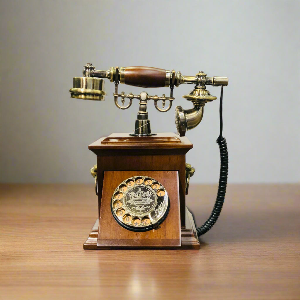 Vintage Engraved Design Telephone