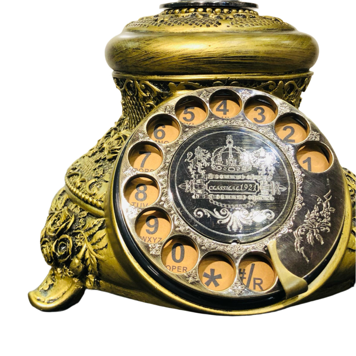 Golden Vintage Design Telephone