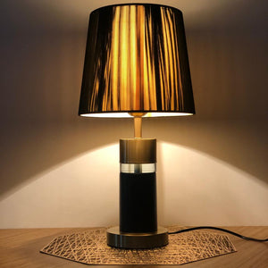 Black & Gold Texture Table Lamp