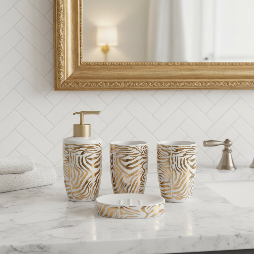 Golden Saffari Bath Set