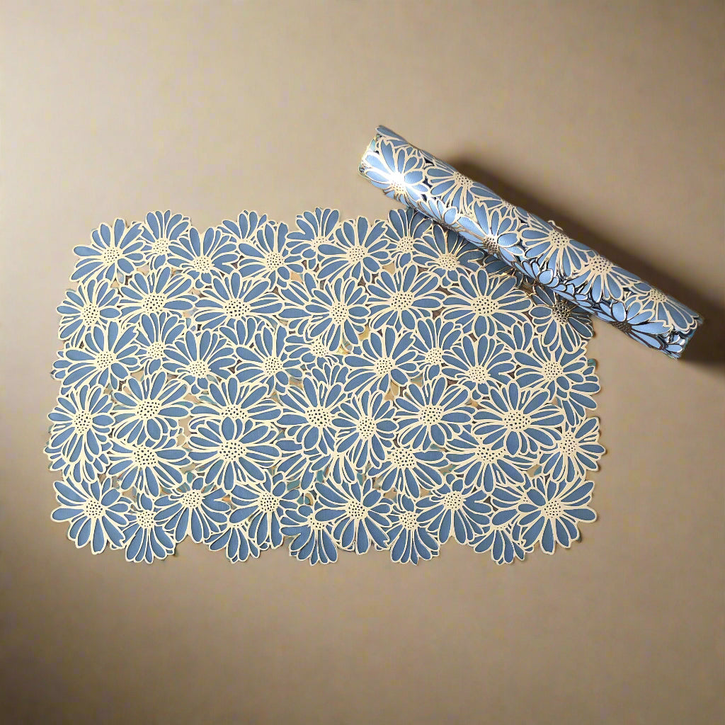 Rectangular Gold & Grey Placemats (Set of 2)